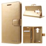 Goospery - LG G4 Hülle - Handy Bookcover - Bluemoon Diary Series - gold
