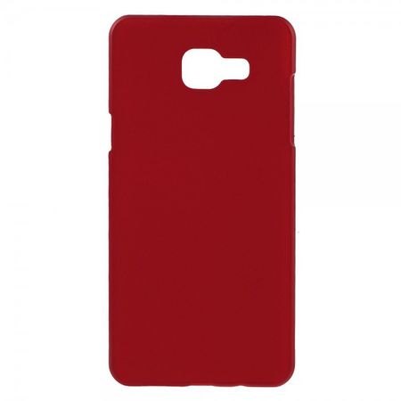 Samsung Galaxy A5 (2016) Gummierte Hart Plastik Case Hülle - rot