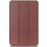 LG G Pad 2 10.1 Dreifach faltbare Leder Smart Flip Case Hülle mit Standfunktion - braun