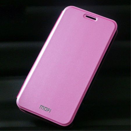 Huawei Y6/Honor 4A MOFI Vintage Series Klassische Leder Case Hülle mit Standfunktion - pink