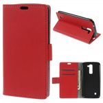 LG K7 Magnetische Leder Cover Hülle mit Standfunktion - rot