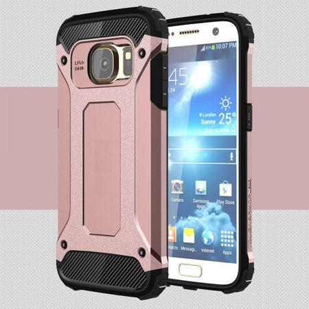 Samsung Galaxy S7 Robuste, stylische Hart Plastik Case Hülle - rosagold