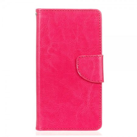 LG G5 Moderne Crazy Horse Leder Case Handyhülle mit Standfunktion - rosa