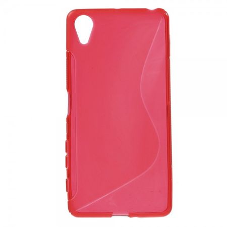 Sony Xperia X Performance Elastische Plastik Case Hülle S-Shape - rot