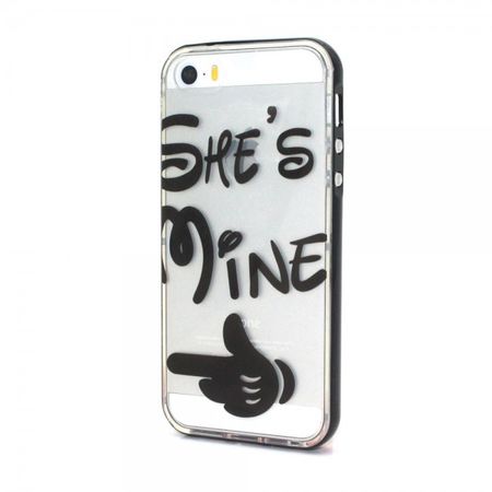 iPhone SE/5S/5 Plastik Case Hülle mit Zeigefinger mit Spruch