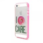 iPhone SE/5S/5 Plastik Case Hülle mit Donut mit Spruch