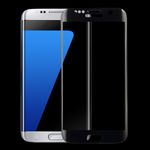 Samsung Galaxy S7 Edge Siebdruck Schutzfolie aus gehärtetem Glas (reicht über das gesamte Display) - transparent