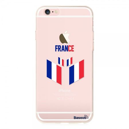 iPhone 6/6S Baseus Flag Series Elastische Plastik Cover Hülle mit Frankreich Flagge