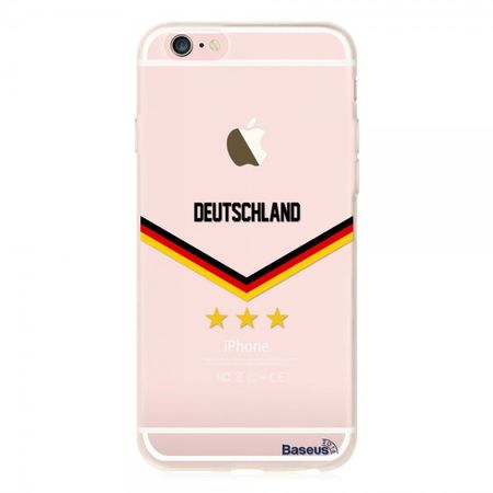 iPhone 6 Plus/6S Plus Baseus Flag Series Elastische Plastik Cover Hülle mit Deutschland Flagge