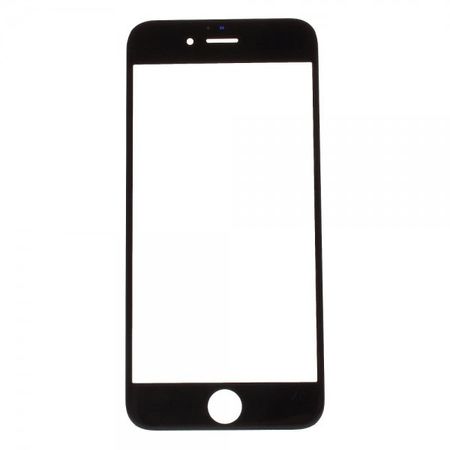 iPhone 6 Vorderseiten Ersatz Glas (nur Glas, ohne Digitizer, kein OEM) - schwarz