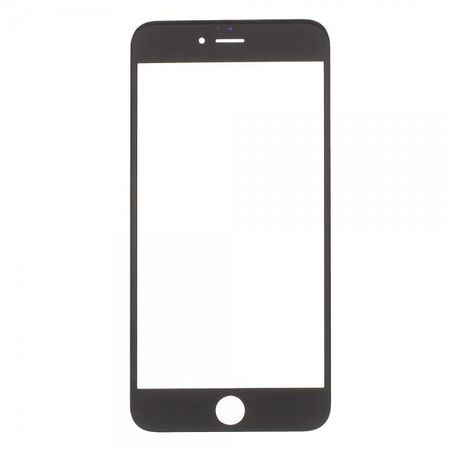 iPhone 6 Plus Vorderseiten Ersatz Glas (nur Glas, ohne Digitizer, kein OEM) - schwarz