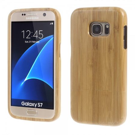 Samsung Galaxy S7 Echtholz Case Hülle - khakifarben