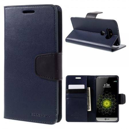 Goospery - LG G5 Hülle - Handy Bookcover - Sonata Diary Series - navy