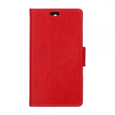 ZTE Blade V7 Schicke Crazy Horse Leder Case Hülle - rot