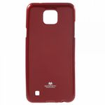 Goospery - LG X Cam Handy Hülle - TPU Soft Case - Pearl Jelly Series - rot