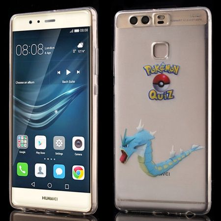 Huawei P9 Elastische, dünne Plastik Cover Gummihülle mit Pokemon Garados