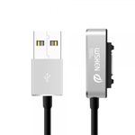 Wsken X-Cable Magnetisches Ladekabel mit LED Indikator für Sony Xperia Z1,Z2,Z3 Smartphones - silber