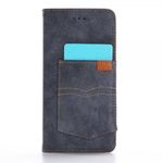 Case für iPhone 8 Plus / 7 Plus - Handyhülle aus Leder - matt und Vintage Look - dunkelblau