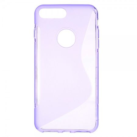 Cover für iPhone 8 Plus / 7 Plus - Handyhülle aus elastische Plastik - S-Shape - purpur