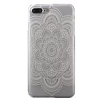iPhone 8 Plus / 7 Plus Case - Handyhülle aus transparentem Hart Plastik - grosse Blume