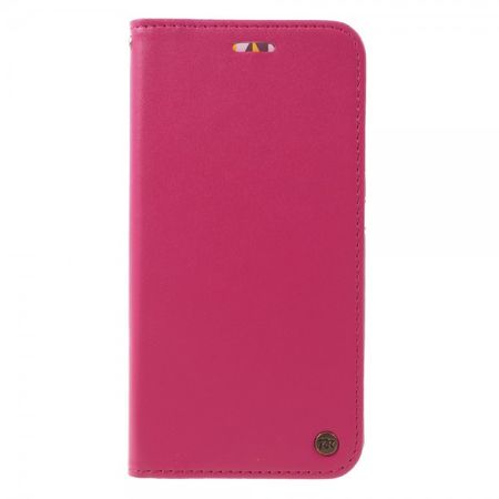 Roar Korea - Asus Zenfone Max Case - Leder Flip Hülle - mit Standfunktion - rosa