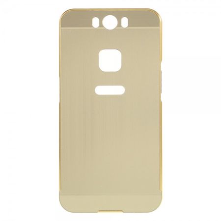 Gigaset ME Pure 5.5 Handyhülle - Metall Bumper und Plastik Case in einem - aufschiebbar - gold