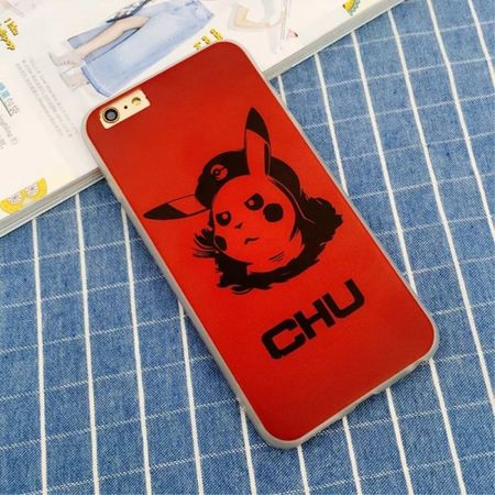 iPhone 6 Plus/6S Plus Handy Hülle - Case aus hartem und elastischem Plastik - Pikachu Chu