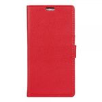 Acer Liquid Jade Primo Handyhülle - Case aus Leder - mit Litchitextur - rot