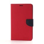 Goospery - Samsung Galaxy Tab 3 7.0 Hülle - Tablet Bookcover - Fancy Diary Series - rot/navy