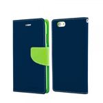 Goospery - Samsung Galaxy Tab 4 10.1 Hülle - Tablet Bookcover - Fancy Diary Series - navy/lime