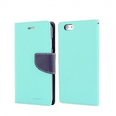 Goospery - Samsung Galaxy S2 Hülle - Handy Bookcover - Fancy Diary Series - mint/navy