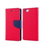 Goospery - Samsung Galaxy Ace 3 Hülle - Handy Bookcover - Fancy Diary Series - rot/navy