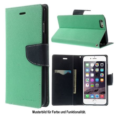 Goospery - LG G4 Hülle - Handy Bookcover - Fancy Diary Series - mint/navy