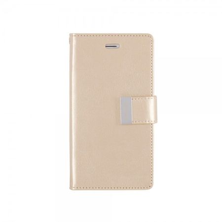 Goospery - Cover für Samsung Galaxy Note 5 - Handyhülle aus Leder - Rich Diary Series - gold/gold