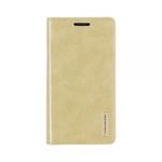 Goospery - Handyhülle für Samsung Galaxy A7 (2016) - Case aus Leder - Blue Moon Series - gold