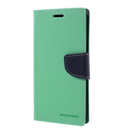 Goospery - Samsung Galaxy S7 Edge Hülle - Handy Bookcover - Fancy Diary Series - mint/navy
