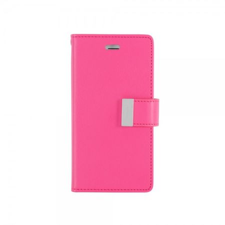 Goospery - Cover für Samsung Galaxy S7 Edge - Handyhülle aus Leder - Rich Diary Series - pink/rosa