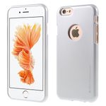 Goospery - Hülle für iPhone 6 Plus/6S Plus - Cover aus elastischem Gummi - i Jelly Series - silber