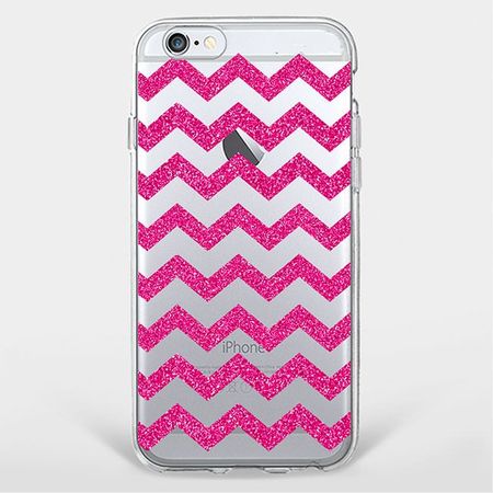 iPhone 6 Plus/6S Plus Handyhülle - TPU Soft Case - pinke Streifen