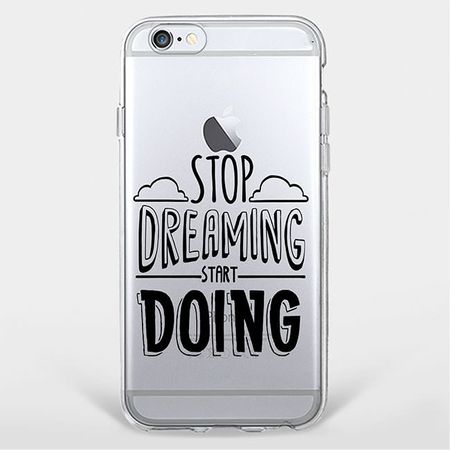 Galaxy S6 Edge Handyhülle - TPU Soft Case - Stop Dreaming Start Doing