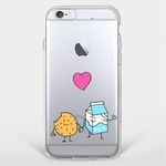 iPhone 6 Plus/6S Plus Handyhülle - TPU Soft Case - Cookie und Milch