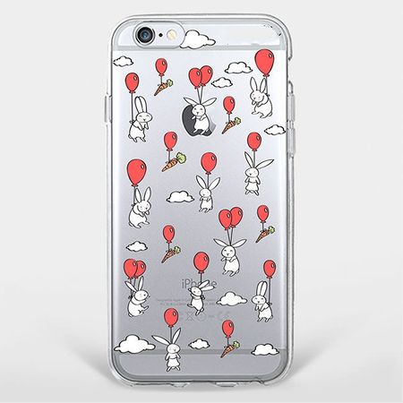 iPhone 5/5S/SE Handyhülle - TPU Soft Case - kleine Hasen