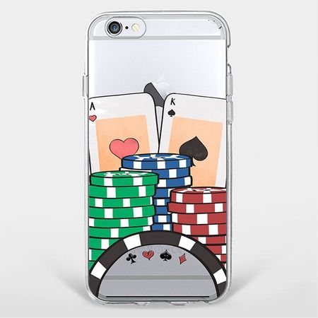 iPhone 5/5S/SE Handyhülle - TPU Soft Case - Poker