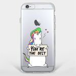 iPhone 8 Plus / 7 Plus Handyhülle - TPU Soft Case - Einhorn mit Spruch 