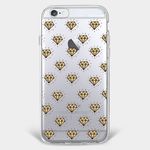 iPhone 8 Plus / 7 Plus Handyhülle - TPU Soft Case - gelbe Diamanten