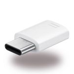 Samsung - Original Micro USB auf USB Typ-C Adapter - GH-98-40218A - weiss