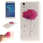 Huawei Y6 II/Honor 5A Handy Case - TPU Softcase - rote Blume