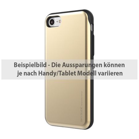 Goospery - iPhone 6 Plus/6S Plus Handyhülle - Case aus Plastik - Sky Slide Bumper - gold/schwarz