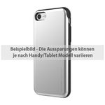 Goospery - iPhone SE (2022) / SE (2020) / 8 / 7 Handyhülle - Case aus Plastik - Sky Slide Bumper - silber/schwarz