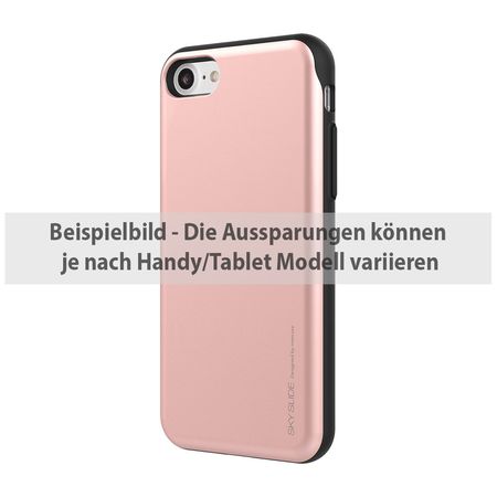 Goospery - Samsung Galaxy S6 Handyhülle - Case aus Plastik - Sky Slide Bumper - rosegold/schwarz